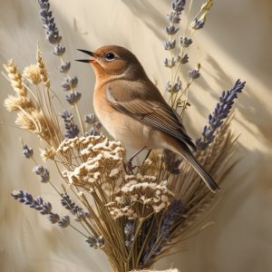 Rustic Songbird Dried Bouquet