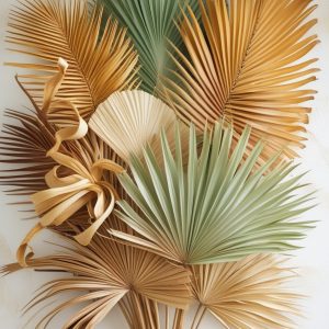 Tropical Dried Palm Fan Bouquet
